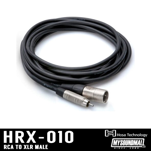 HOSA - HRX-010 RCA to XLR 수 스피커케이블 3M