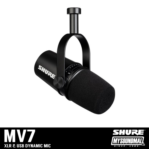 SHURE - MV7 슈어 방송용 USB/XLR 듀얼 마이크