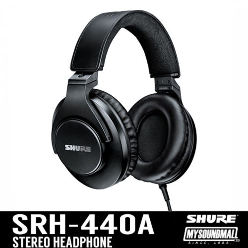 SHURE Headphone SRH440A 슈어 모니터링 헤드폰 SRH440A (신제품)