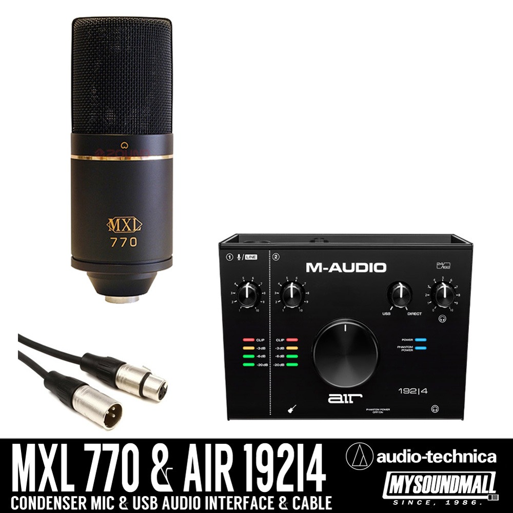 MXL770 // M-AUDIO AIR192 I 4