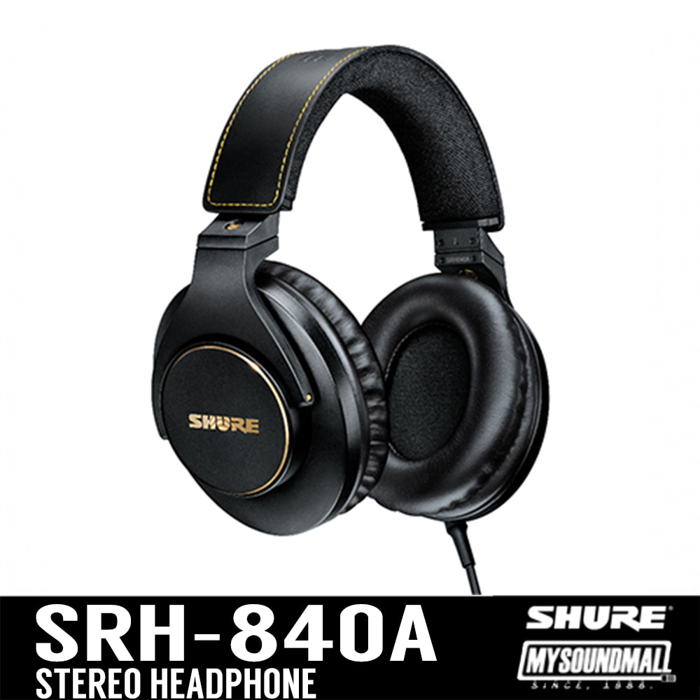 SHURE Headphone SRH840A 슈어 모니터링 헤드폰 SRH840A (신제품)
