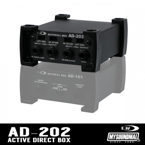 E&amp;W - AD202  ▶이앤더블유,EnW,에이디,2ch,2채널,다이렉트박스,D.I.Box,디아이,박스