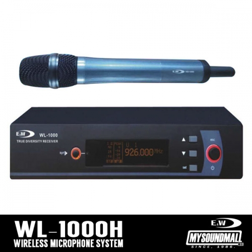 E&amp;W - WL 1000 H ▷당일배송,enw,이앤더블유,무선마이크,900mhz,메가헤르쯔,wireless,와이어리스,핸드헬드형,
