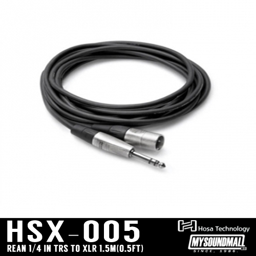 HOSA - HSX005 (55 스테레오-캐논 수 1.52M)