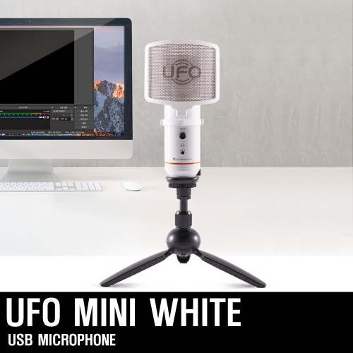 인프라소닉 UFO MINI USB WHITE(화이트) 콘덴서 마이크, 유튜브, 인터넷 방송